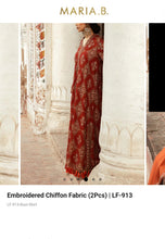 Load image into Gallery viewer, Mariab Shirt Luxe Embroidered Chiffon
