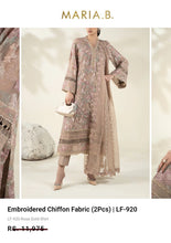 Load image into Gallery viewer, Mariab Shirt Luxe Embroidered Chiffon
