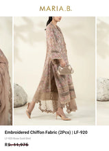 Load image into Gallery viewer, Mariab Shirt Luxe Embroidered Chiffon
