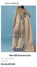 Load image into Gallery viewer, Sana Safinaz Fabric Raw Silk
