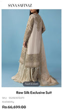 Load image into Gallery viewer, Sana Safinaz Fabric Raw Silk
