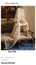 Load image into Gallery viewer, Sana Safinaz Fabric Raw Silk
