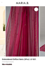 Load image into Gallery viewer, Mariab Duppta Luxe Embroidered Chiffon
