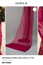 Load image into Gallery viewer, Mariab Duppta Luxe Embroidered Chiffon
