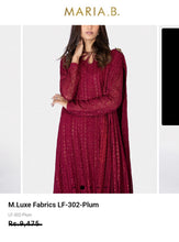 Load image into Gallery viewer, Mariab Fabric Luxe Chiffon Embroidered
