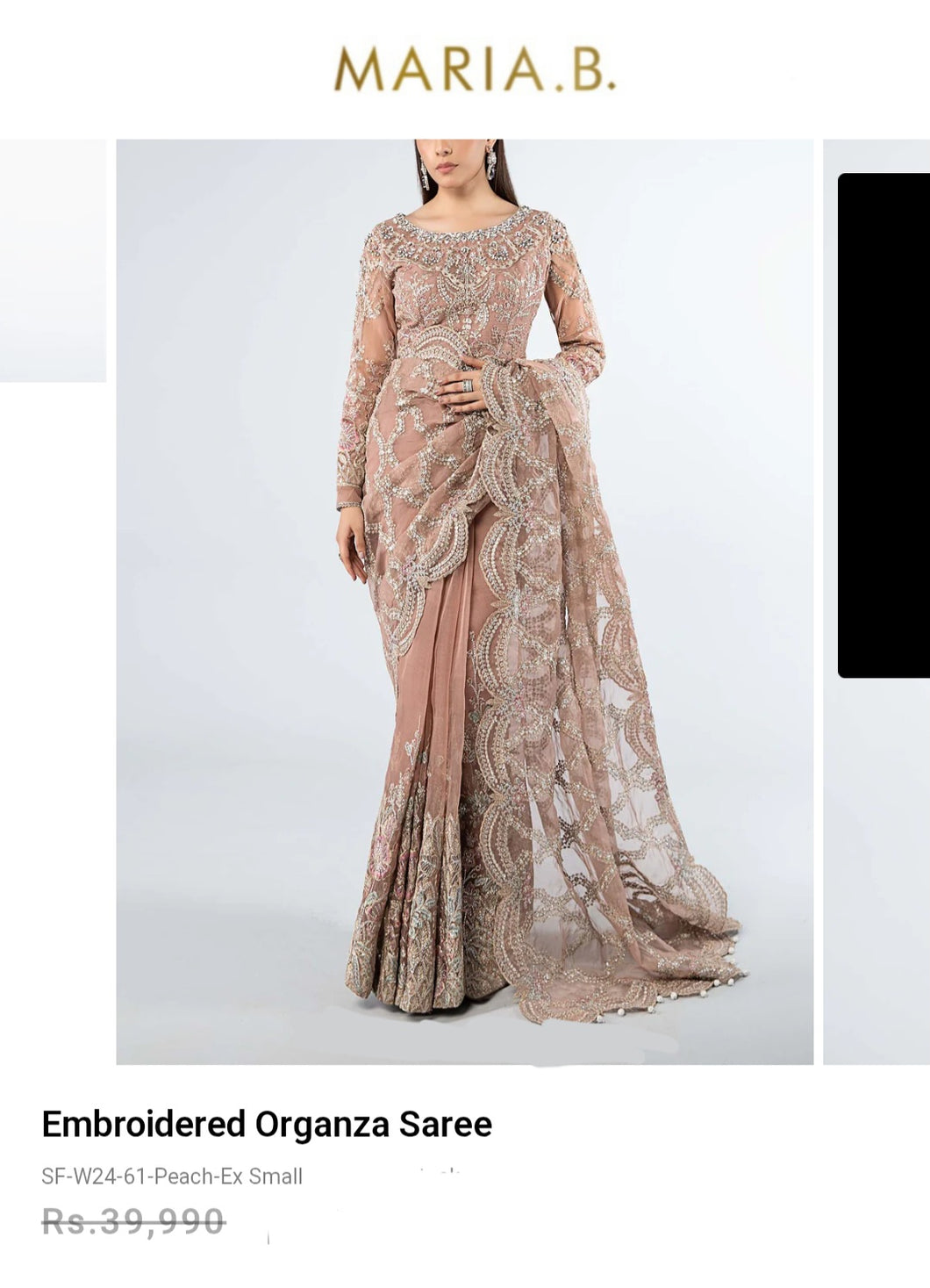 Mariab Saree Ready to Wear Complete