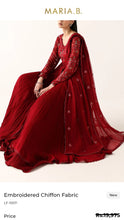 Load image into Gallery viewer, Mariab Fabric Luxe Chiffon Embroidered
