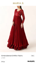 Load image into Gallery viewer, Mariab Fabric Luxe Chiffon Embroidered
