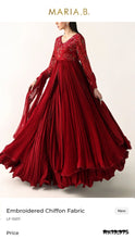 Load image into Gallery viewer, Mariab Fabric Luxe Chiffon Embroidered
