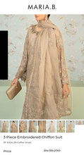 Load image into Gallery viewer, Mariab 4-Piece Ready to Wear Chiffon Hand work
