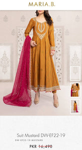 Mariab Fabric Embroidered Textured Lawn