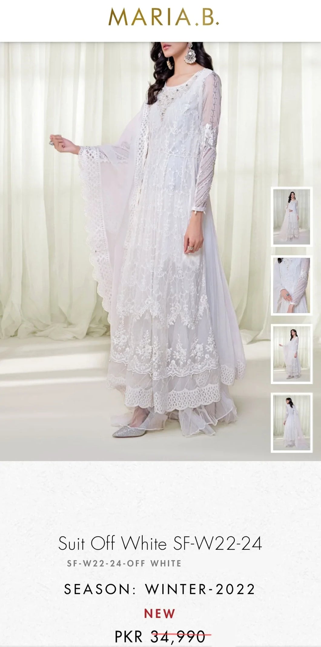 Mariab Patch Pearl Embellished
