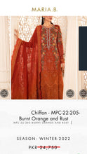 Load image into Gallery viewer, Mariab Fabric Embroidered Chiffon
