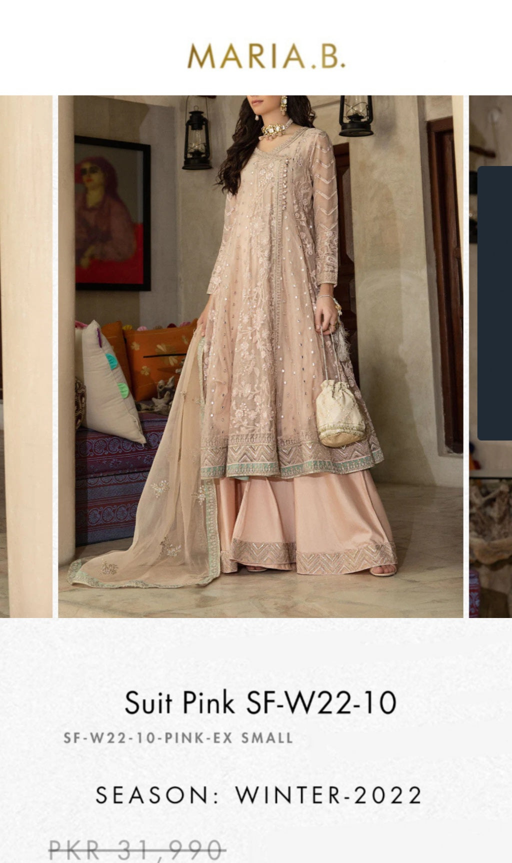 Mariab Frock Foil work