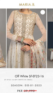 Mariab Duppta Jacquard Organza