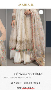 Mariab Duppta Jacquard Organza