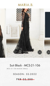 Mariab Fabric Chiffon Stones Embellished
