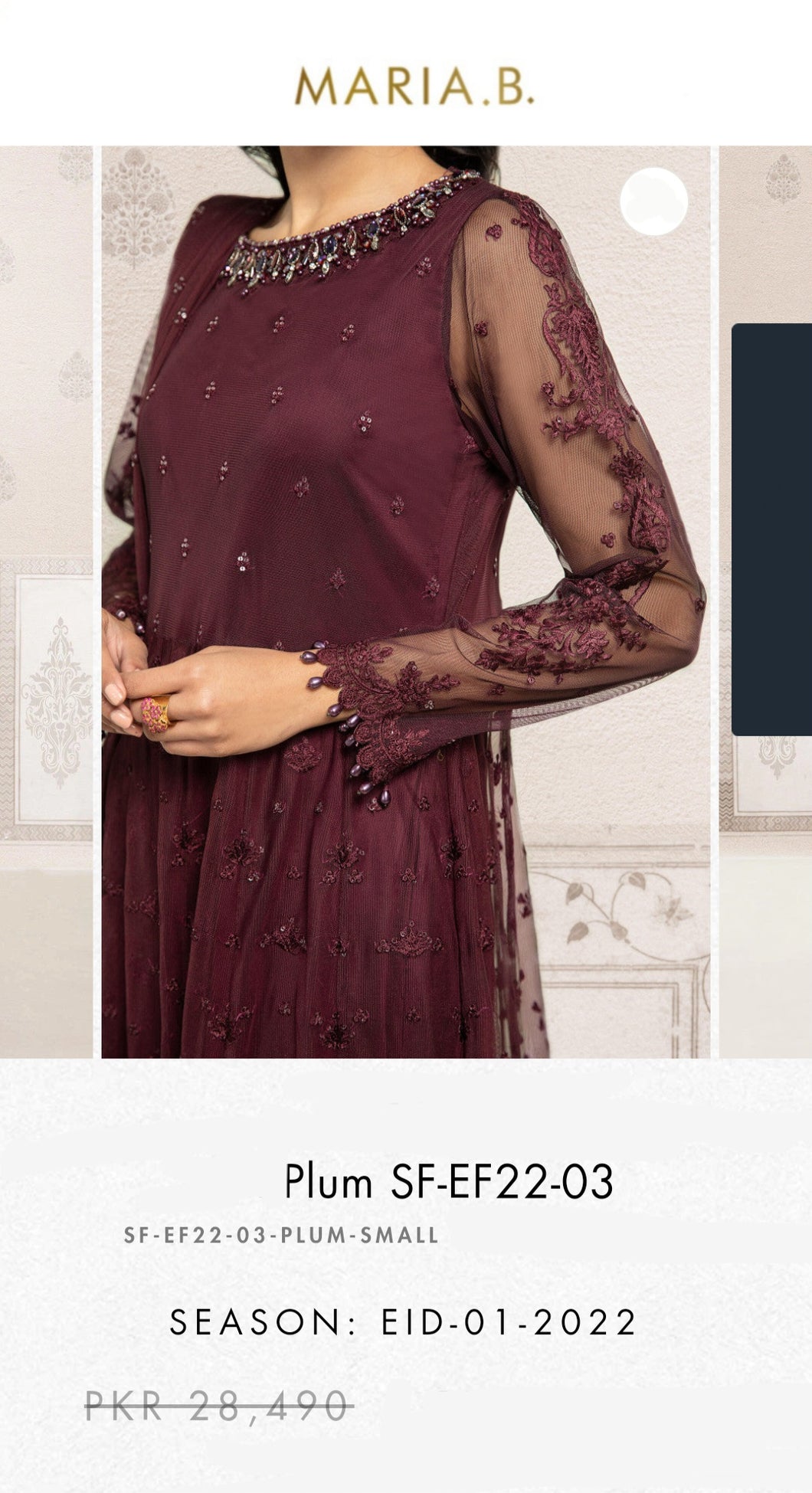 Mariab Sleeves Pair