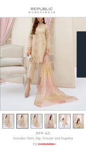 Republic Fabric Embroidered Organza