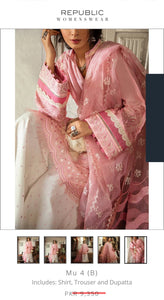 Republic Duppta Block Printed Organza