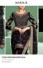 Load image into Gallery viewer, Mariab Saree Ready to Wear Embroidered Net
