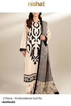 Load image into Gallery viewer, Nishat 2-Piece Embroidered Satin
