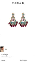 Load image into Gallery viewer, Mariab Earrings Enamel &amp; Onxy
