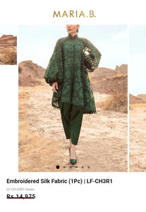 Mariab Fabric Luxe Schiffli Embroidery & Laser cut