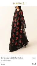 Load image into Gallery viewer, Mariab Duppta Luxe Chiffon Embroidered
