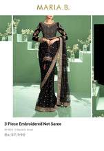 Load image into Gallery viewer, Mariab Saree Ready to Wear Embroidered Net
