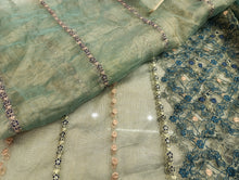 Load image into Gallery viewer, Branded Shirt Embroidered Zari net
