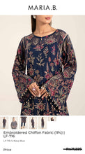 Load image into Gallery viewer, Mariab Shirt Luxe Embroidered Chiffon
