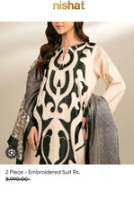 Load image into Gallery viewer, Nishat 2-Piece Embroidered Satin
