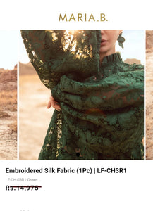 Mariab Fabric Luxe Schiffli Embroidery & Laser cut