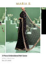 Load image into Gallery viewer, Mariab Saree Ready to Wear Embroidered Net
