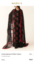 Load image into Gallery viewer, Mariab Duppta Luxe Chiffon Embroidered
