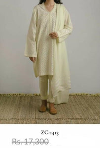 Zara Shahjahan Raali Front & Sleeves