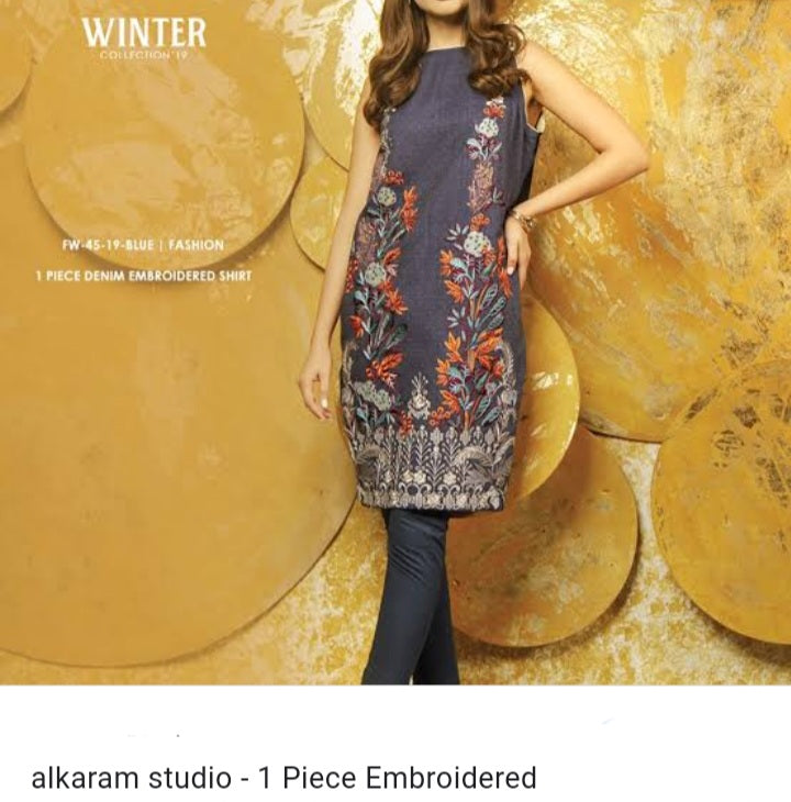 Alkaram demin Shirt