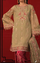 Load image into Gallery viewer, Mariab Shimmery cotton net Fabric

