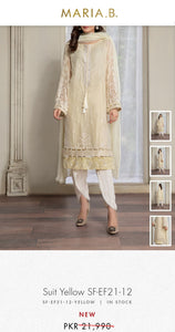 Mariab Sleeves Pair Foilwork