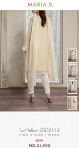 Mariab Sleeves Pair Foilwork