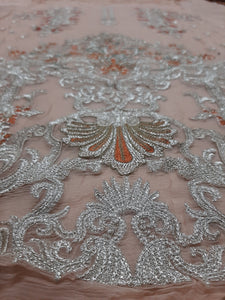 Branded Front Embroidered Chiffon