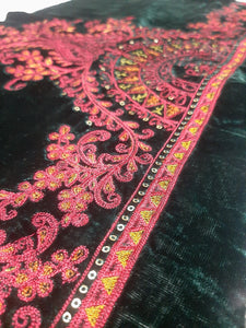 Mariab Velvet Sleeves Pair