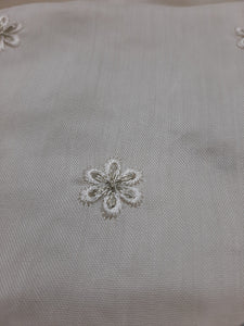 Republic Embroidered Rawsilk Fabric
