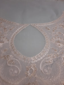 Branded Front Embroidered Organza