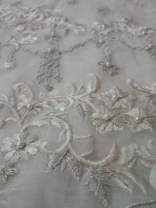 Mariab Sleeves Pair Pearl work