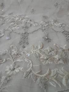 Mariab Sleeves Pair Pearl work
