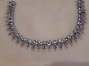 Republic Neckline Back side Foil Work
