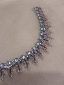 Republic Neckline Back side Foil Work