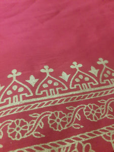 Kayseria Fabric Hand BlockPrinted Raw silk